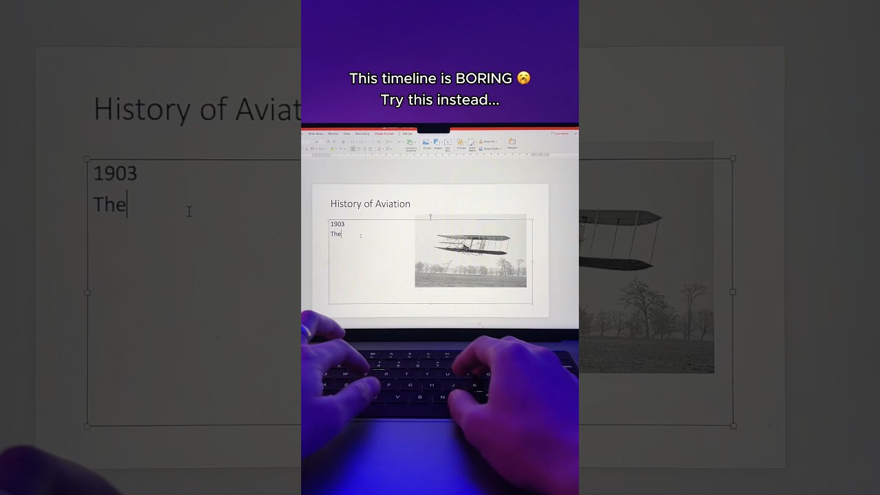 How to make a TIMELINE in PowerPoint