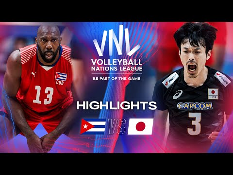 🇨🇺 CUB vs. 🇯🇵 JPN - Highlights | Week 1 | Men's VNL 2024