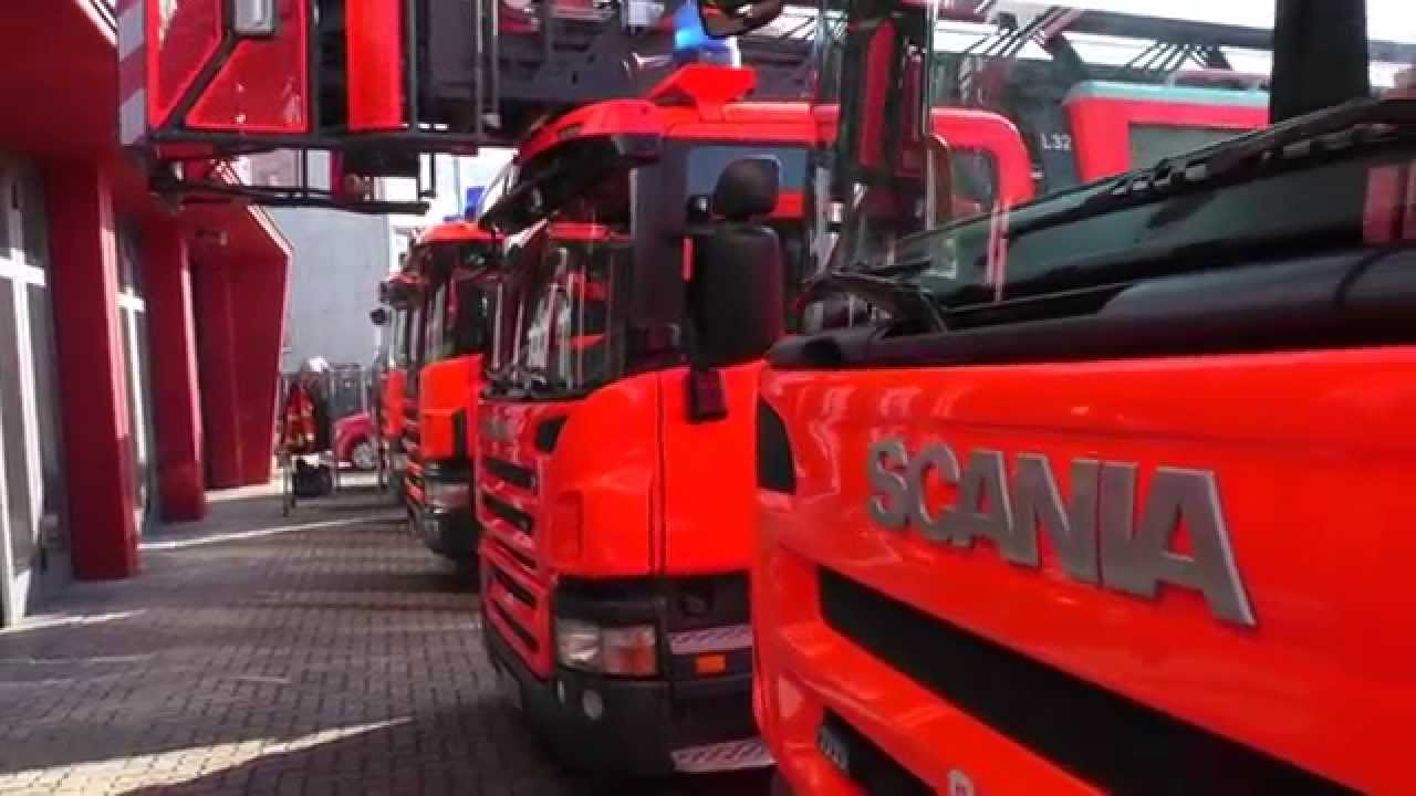 Inside View - Alarm und Ausrücken Löschzug Feuerwehr Karlsruhe