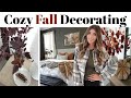 NEW Cozy Fall Decorate With Me 2022 / Fall Decorating Ideas Bedroom &amp; Entryway Ideas