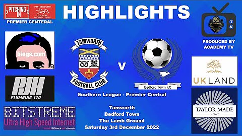 Tamworth 2-2 Bedford Town  #southernleague Premier...