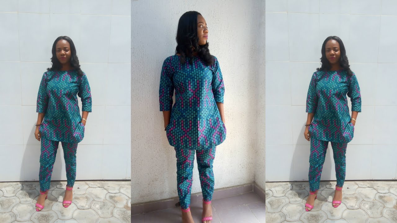 ankara top and trouser for ladies