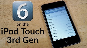 Installing iOS 6 on an iPod Touch 3rd Generation!