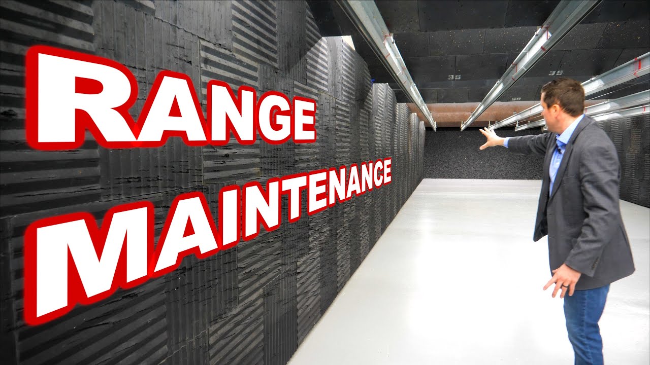 How much maintenance is required to run a professional gun range?