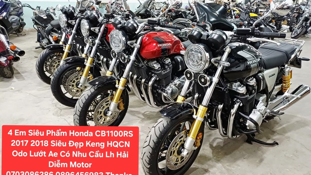 #HảiDiễmMotor Lên Sàn 4 Em Siêu Phẩm Honda CB1100RS Siêu Đẹp Keng HQCN Odo Lướt  Lh  Hải 0703086286 