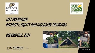 DEI Training December Webinar