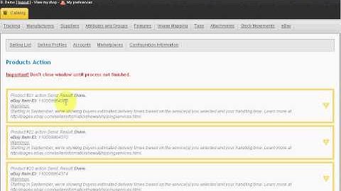 PrestaBay - PrestaShop eBay Integration. Manual. Create Selling List
