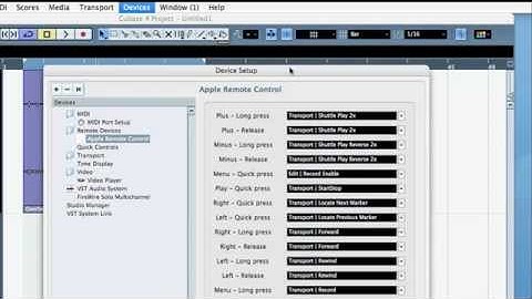 Using Apple Remote With Cubase