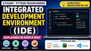 Integrated Development Environment (IDE)||Jupyter, PyCharm & VS Code||B.Pharm Students||New PCI||