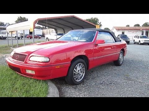 1994 Chrysler Lebaron GTC Start Up, Exhaust, and In Depth Tour