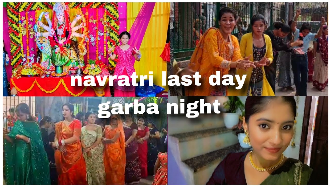 Navratri special vlog ☺️ #vlog #enjoyment #gujarati #devipujak_samaj #durgapuja #garbanight 