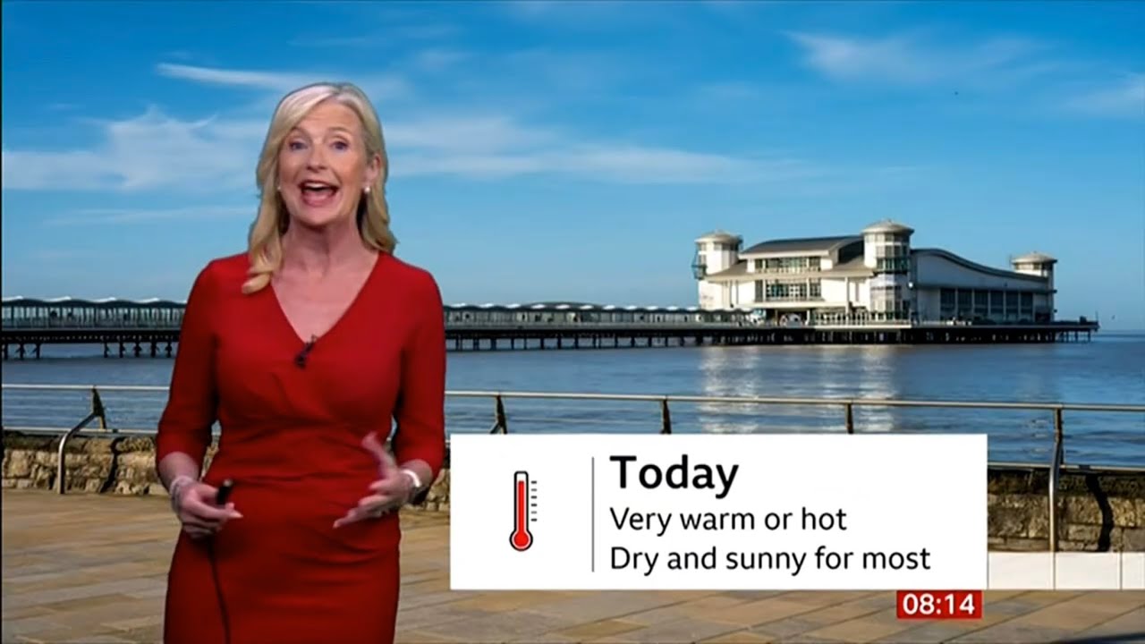 BBC weather : The 4th heatwave continues enjoy it but please take precautions. 