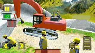 Heavy Excavator Stone Cutter Cargo | Road Construction - Android Gameplay FHD screenshot 5