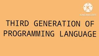 Write about Generations of programming language