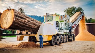 Incredible Dangerous Wood Chipper Machines Working, Extreme Crazy Tree Shredder Machines