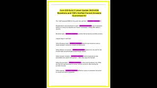 Com 225 Quiz 2 Latest Update 20252026 Questions and 100 Verified Correct Answers Guaranteed A 1080p