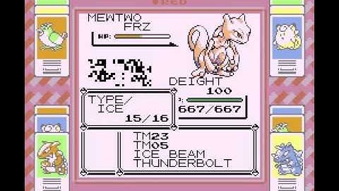 Two demonstrations in one: Variable max PP glitch and the power of TM23 (Pokémon Red)