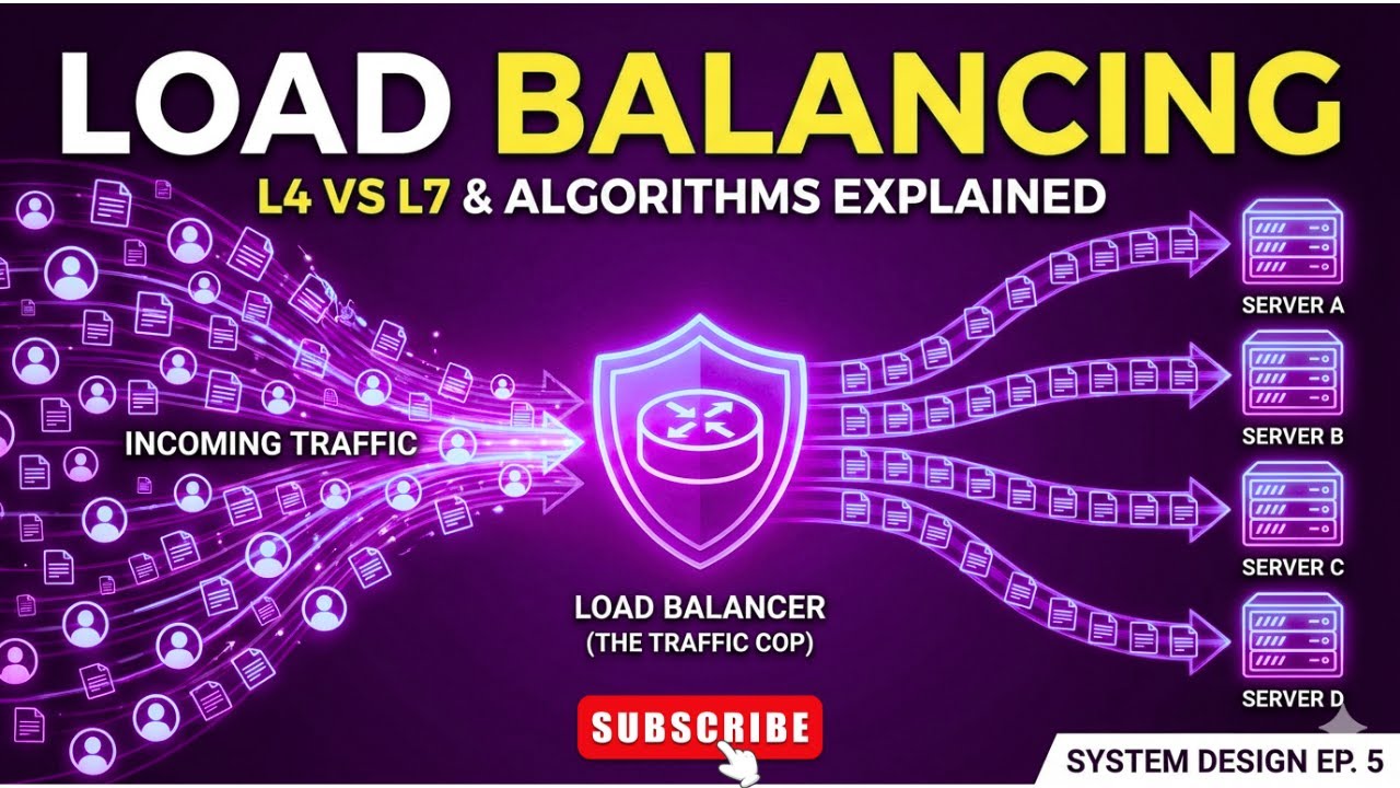 The Traffic Cop of System Design: Load Balancing (L4 vs L7 Explained) Ep. 5
