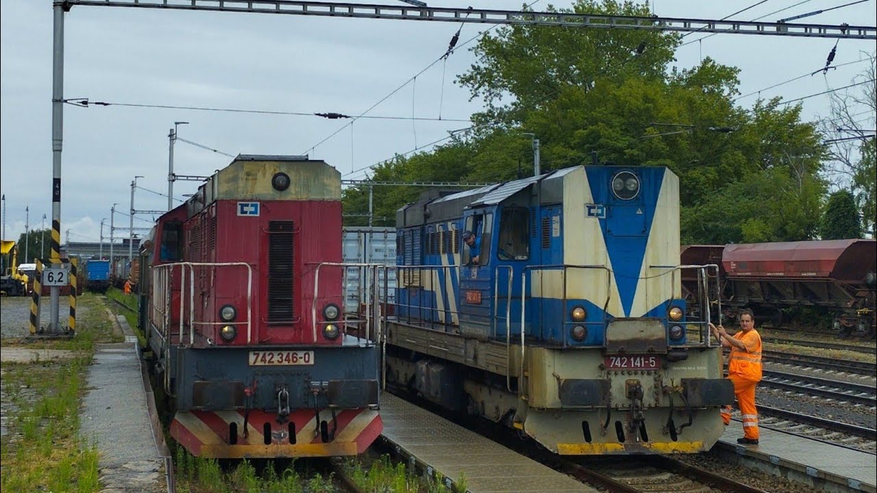 Posuny, Odjezdy 742 141 a 742 346 Brno-Slatina 25.7.2023