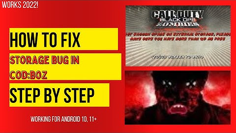 How to fix Storage Bug in COD:BOZ on Android!