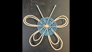 How to Weave a Butterfly from Round Reed with a round body |Easy Basket Weaving Project with Lorelea
