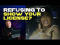 Unreasonable Driver Refuses to Show ID! Will She Get Arrested?