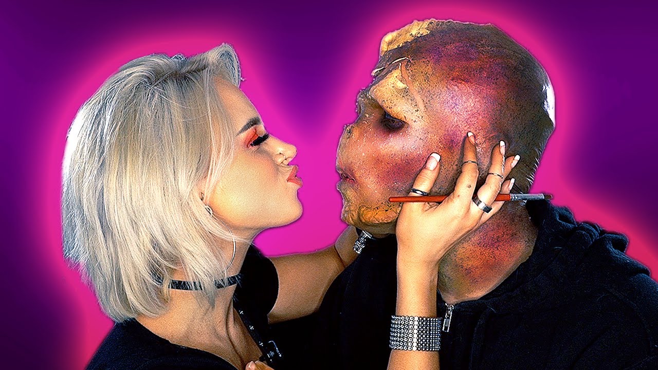 Taking Off My Boyfriend S Makeup Youtube