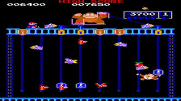 ARCADE MACHINES MAME HACK BOOTLEG DONKEY KONG JUNIOR JR BOOTLEG CRAZY HACK 1982 NINTENDO OF AMERICA