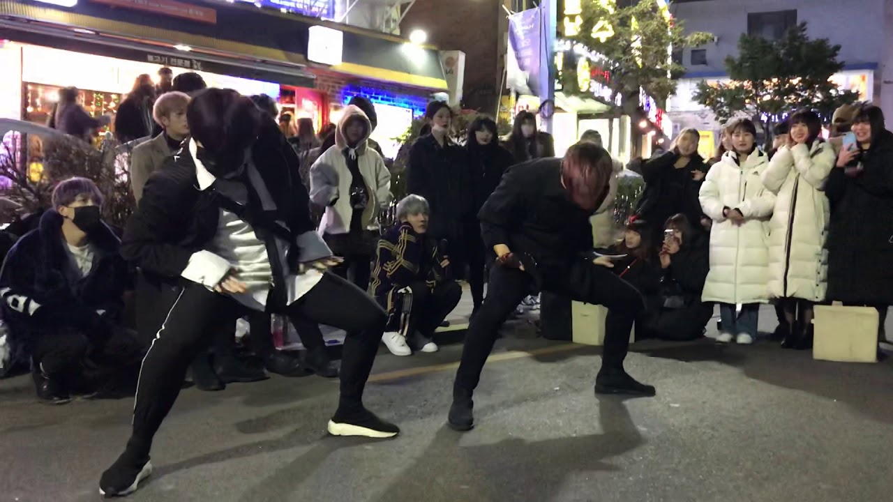 [KPOP IN PUBLIC] Seventeen - Clap cover by Kim Jinho & Kim Gyu Chan (킹덤즈) busking 2019.01.20