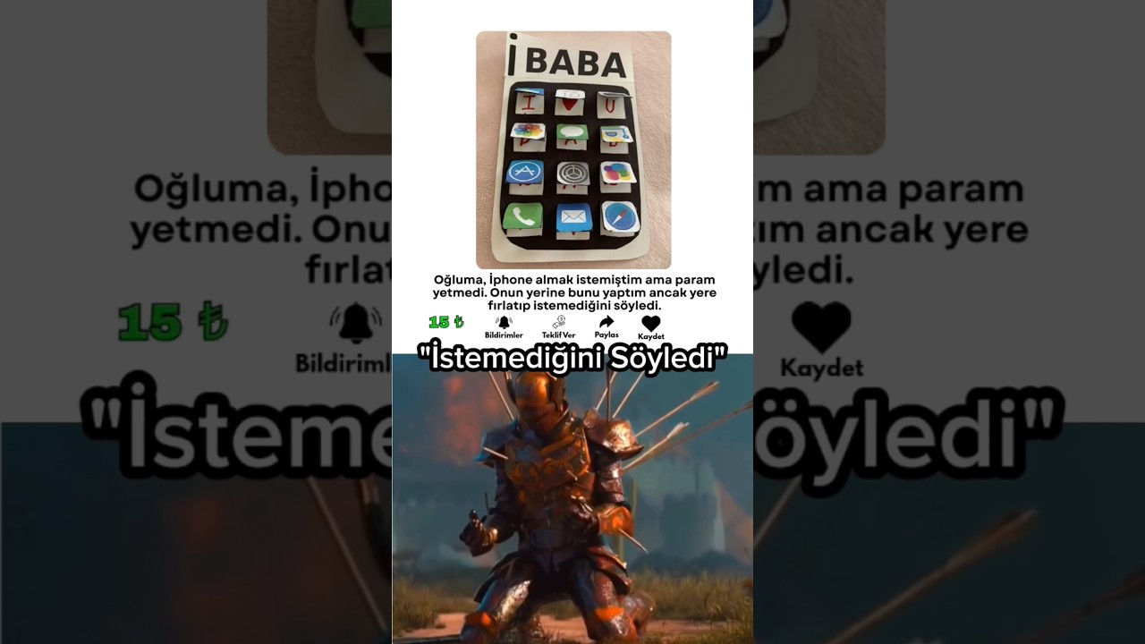 Sadece oğluna hediye hazırlamak istedi 🥹