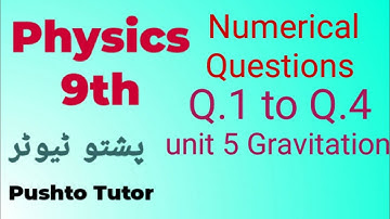 Lec 061 Numericals unit 5, Class 9 Physics, Gravitation, pushto Tutor, All kp boards