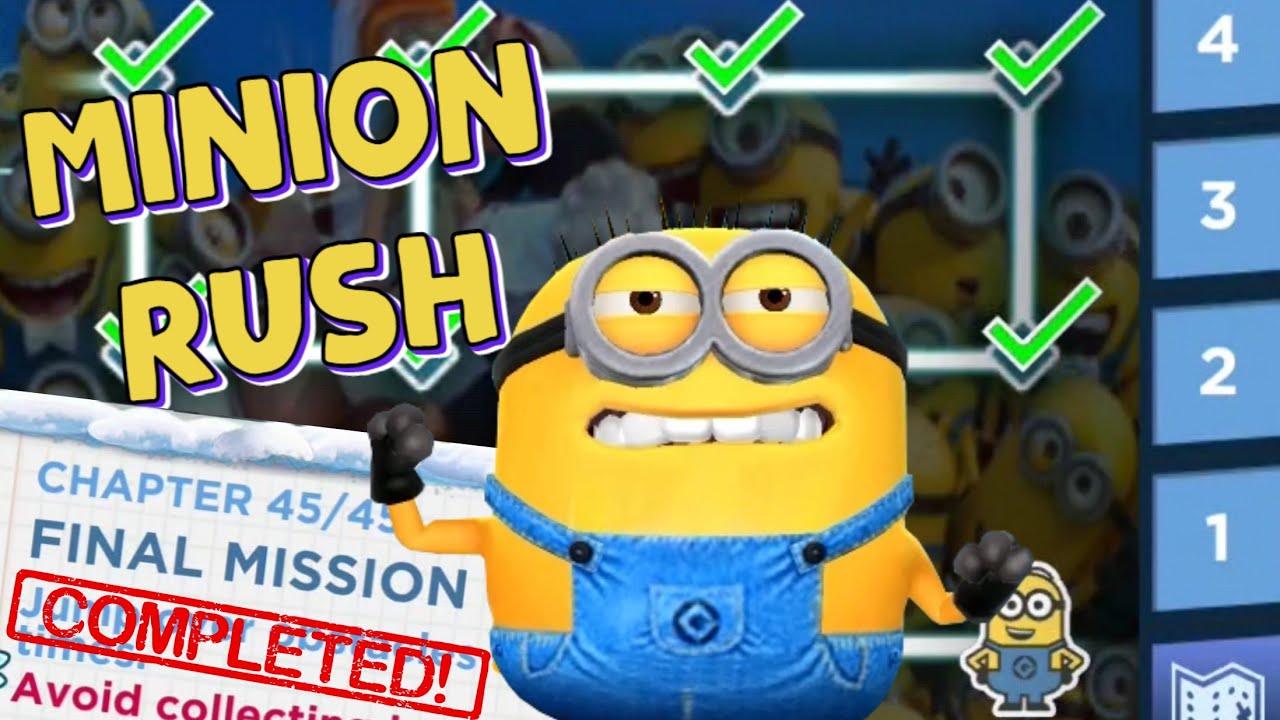 Minion Rush Game Over Despicable Ops Full Missions Completed in minions