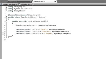 The DrawDefaultInspector Function - Unity Official Tutorials