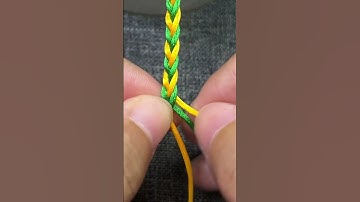 4 strand braid | Basic knot for bracelet making | Easy Bracelet for Beginners #shorts 【B012】