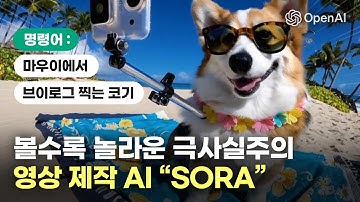 텍스트 입력만으로 고퀄리티 동영상이 만들어진다?! | 오픈AI 소라(SORA) | 챗GPT