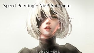 Speed Painting - NieR:Automata 2B 니어 오토마타 2B (Photoshop)