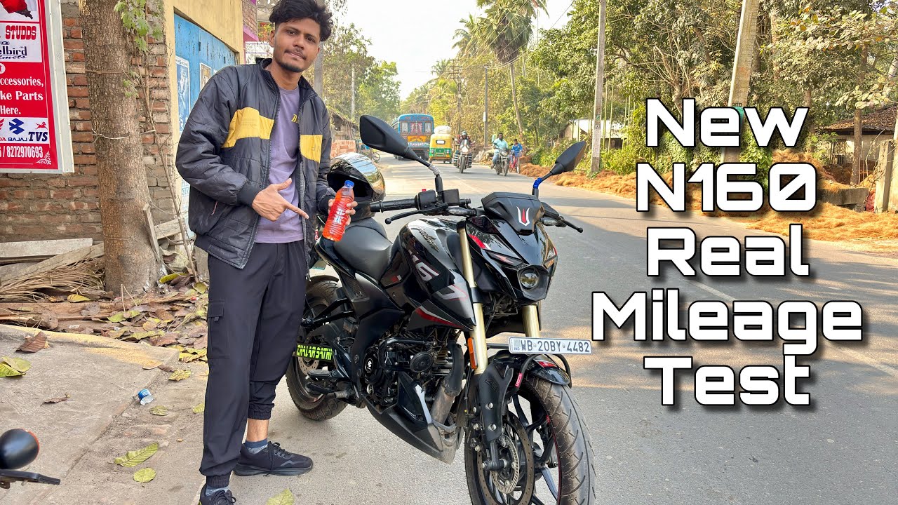 Pulsar N160 real Mileage Test | N160 Top Model 2025 | Unbelievable Mileage 😱
