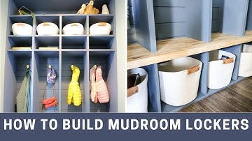 How to Build DIY Mudroom Lockers with Storage