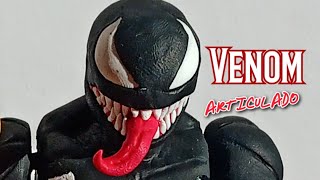 Marvel  juguete articulado Spider-man  Venom COMO HACER figrura de accion CON ARCILLA POLIMERICA