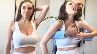Chiropractor FIXES Her CHEST KNOTS!