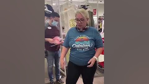 Crazy anti mask Karen creates a public disturbance at Target !