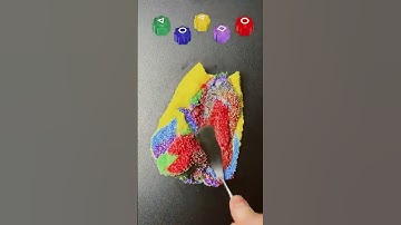 Guess the mixed colour of Squid game #sharkzhan #satisfying #colormixing #games