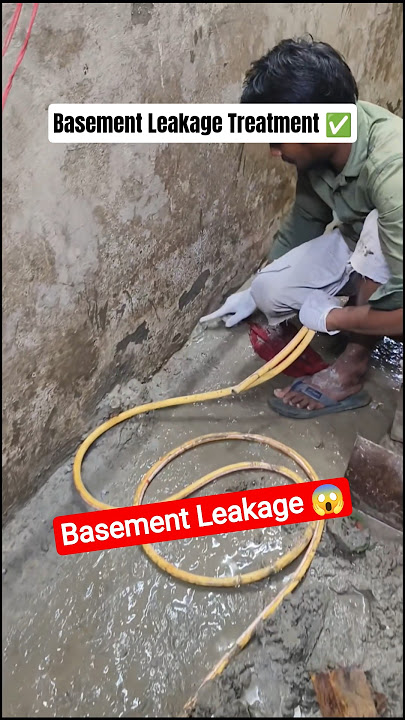 Basement Leakage Treatment #construction #waterproofing #home