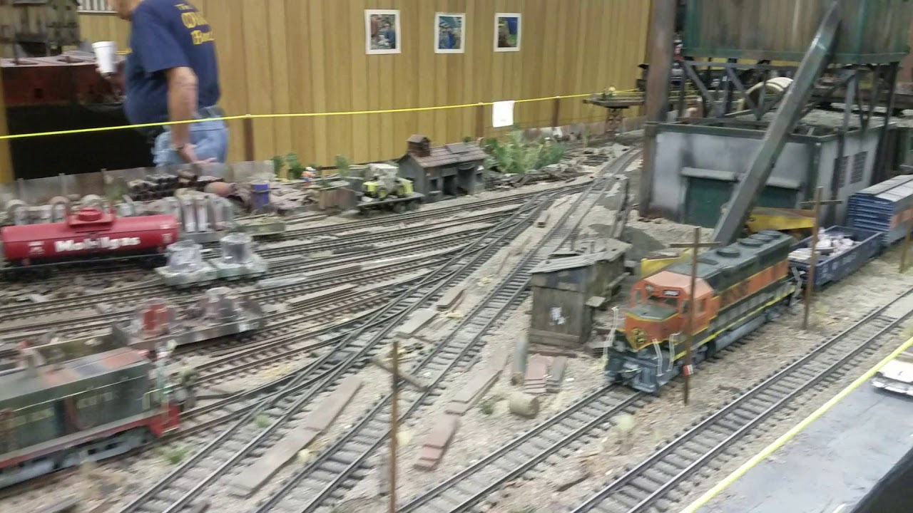 Model train display Steubenville Ohio YouTube