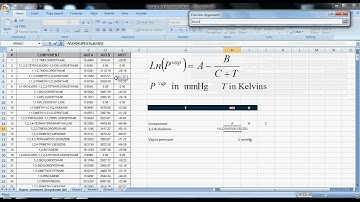 Excel for Chemical Engineers I 11 I Basics [VLOOKUP & dropdown list] (10/10)