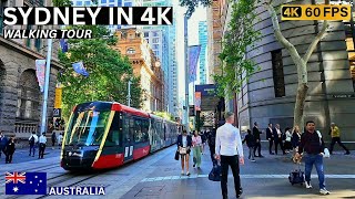 Sydney CBD walk | Relaxing City Stroll from Hyde Park to Wynyard  | 4K 60FPS