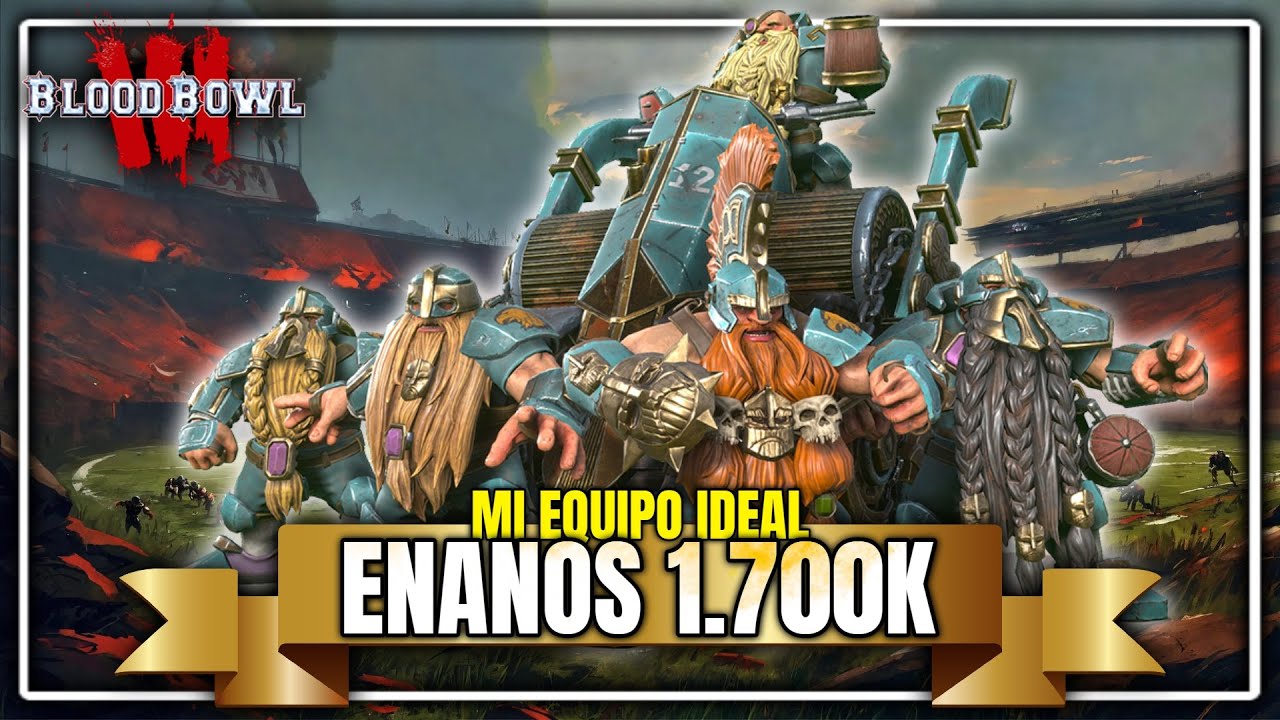 Blood Bowl – Equipo Enano Para Temporada Secundaria, Juego De 12 Miniaturas De Plástico Sin Pintar, Incluye Bases Y Calcomanías, De Games Workshop