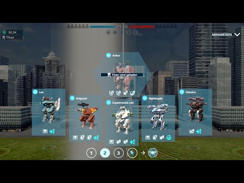 War Robots: Natasha, Leo, Nightingale, bulgasari, Arthur | Domination Gameplay