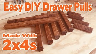 How to make inexpensive custom drawer pulls for your workshop
