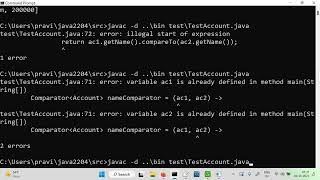 Demo of using comparator